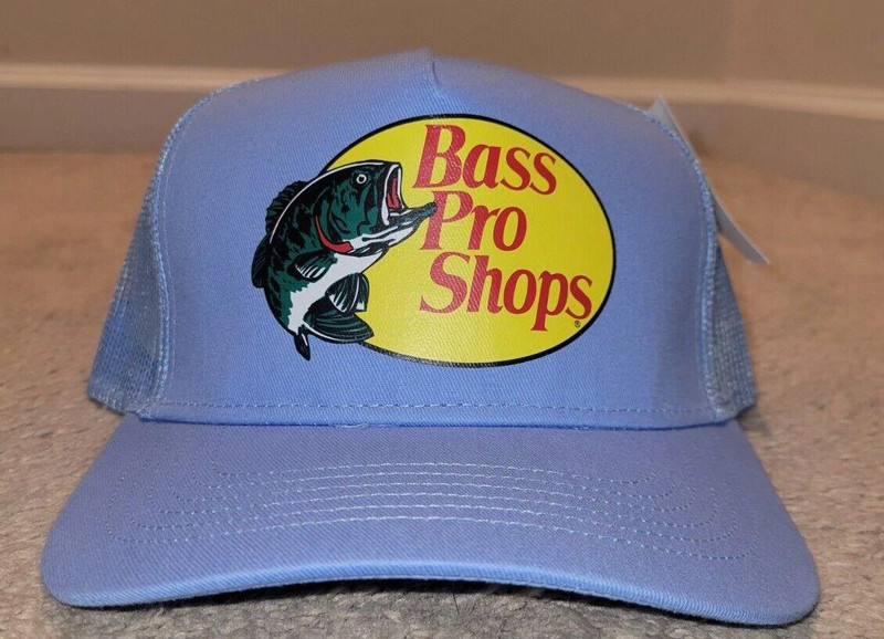 Bass Pro Shops Mesh Cap Hat Adjustable Snapback Trucker Fishing Baseball Outdoor 1