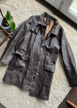 Trench en cuir marron redskins , marque: Redskins, état: Très bon état, taille: L / 40 / 12, 60,00 €, 63,70 € Protection acheteurs incluse