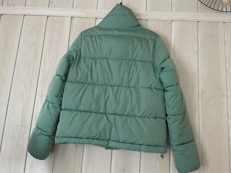 Veste matelassée vert menthe - Stradivarius - S - photo numéro 2