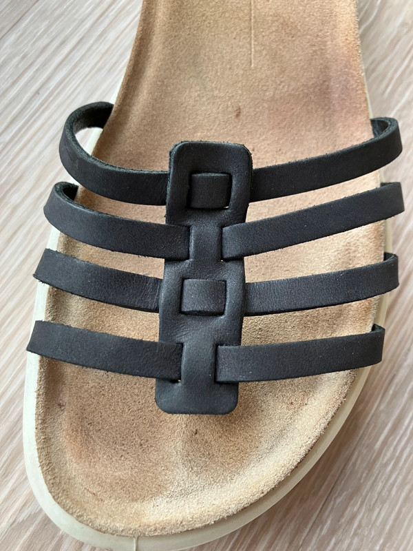 Ecco Corksphere sandal leather size 40 5