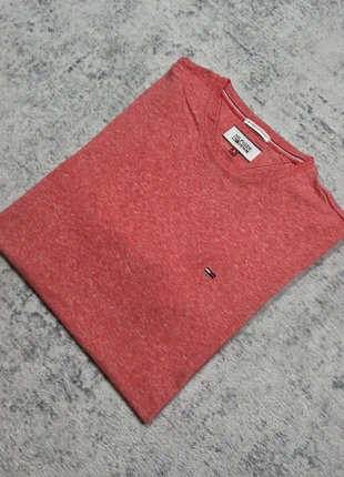 🔴 T-shirt Hilfiger Denim Rouge Chiné Logo Brodé S Vintage, marca: Hilfiger Denim, estado: Muy bueno, tamaño: S, 19,95 €, 21,65 € Protección al comprador Pro incluida