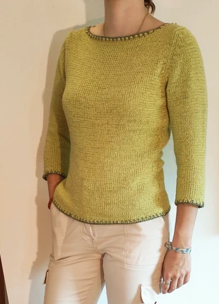 Haut tricot vert 38/40, état: Très bon état, taille: M / 38 / 10, 4,00 €, 4,90 € Protection acheteurs incluse