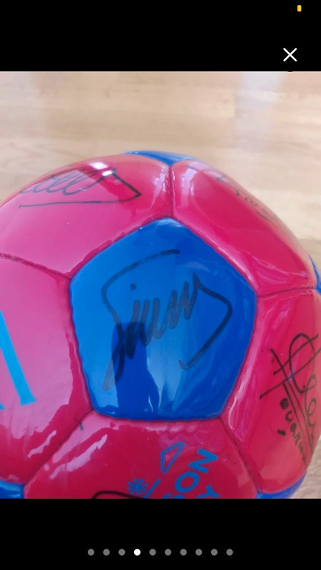 Balón FC Barcelona firmado 4