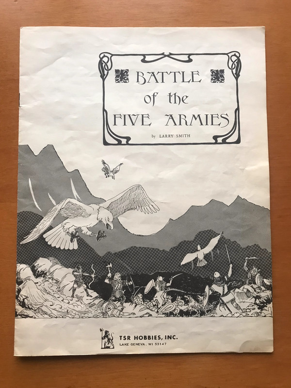 Battle of the Five Armies - TSR Games - Second Edition 2nd - Completo - 1976 2