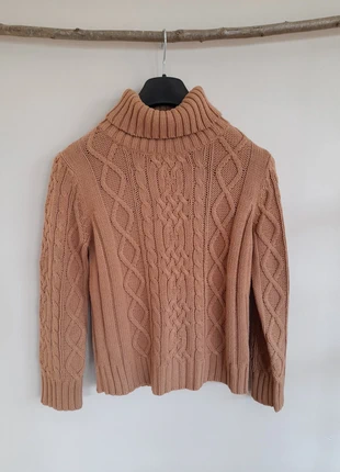 Pull à col roulé brun clair, marque: Via Appia, état: Très bon état, taille: M / 38 / 10, 7,50 €, 8,58 € Protection acheteurs incluse