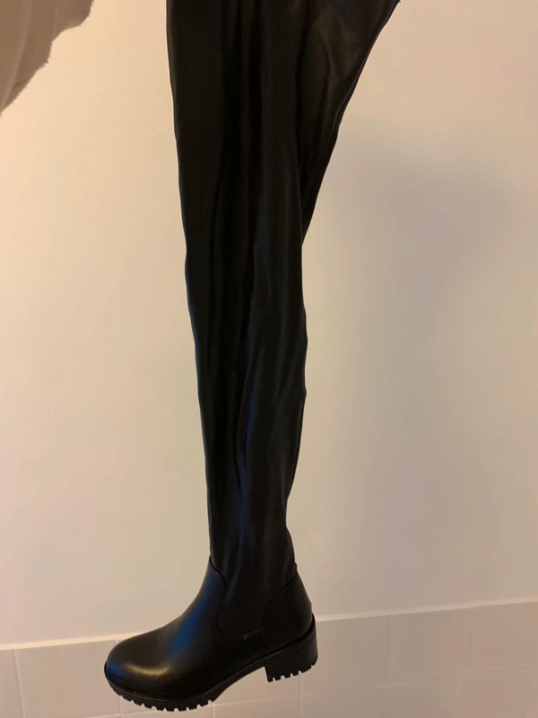 Thigh high boots sales attached to belt