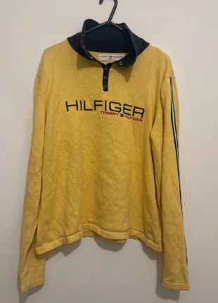 Pull Vintage Tommy Hilfiger – Col Chemise – Taille XL, merk: Tommy Hilfiger, staat: Heel goed, maat: XL, € 30,00, € 32,20 inclusief Kopersbescherming