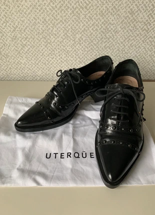Zapato con tacón piel cordones Uterqüe, brand: Uterqüe, condizioni: Ottime, taglia: 38, €18.00, €19.60 include la Protezione acquisti