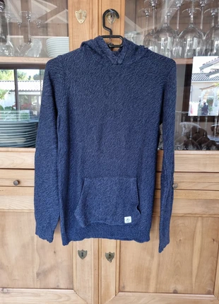 Pull à capuchebleu marine chiné , marca: Bench, estado: Muito bom, tamanho: 14 anos / 164 cm, €8.00, €9.10 inclui Proteção do Comprador