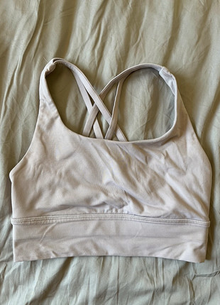 Lululemon Energy Long Line Strappy Sport BH Bra Flieder 4 34 XS