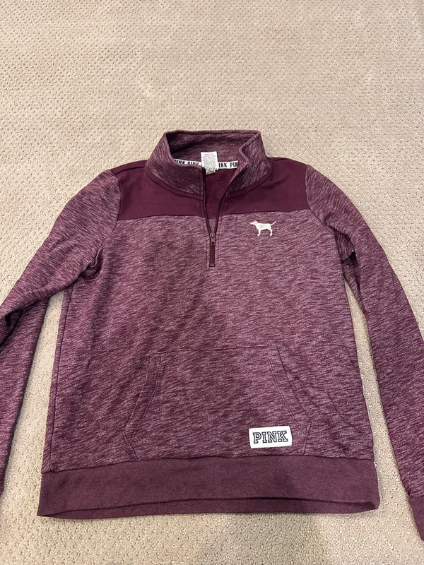 Maroon Victoria Secret Sweatshirt 1