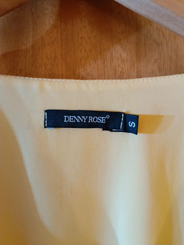 Vestido de cerimónia amarelo Denny Rose 5