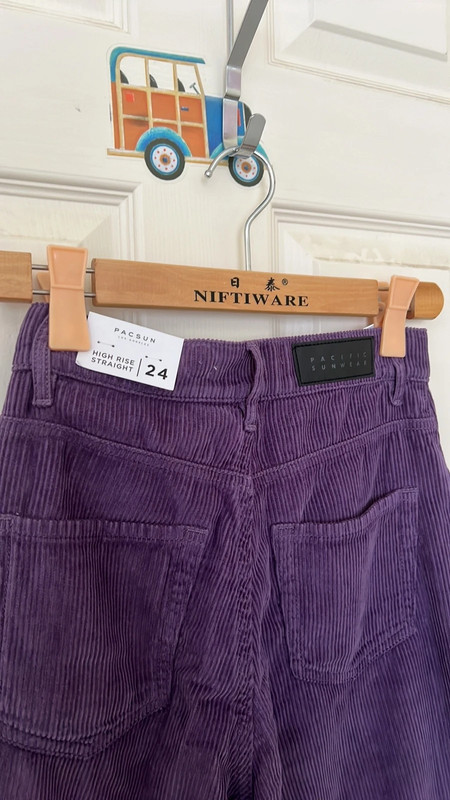 Pacsun Purple Corduroy Boyfriend Jeans 3