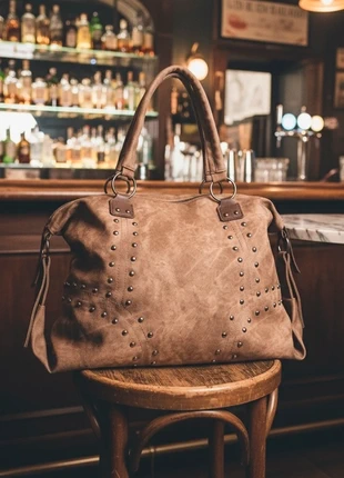 Sac fourre-tout marron beige sac étudiantes sac quotidien, état: Neuf sans étiquette, 28,00 €, 30,10 € Protection acheteurs incluse