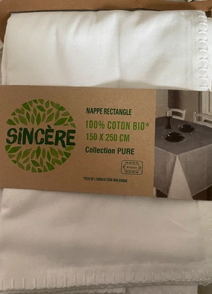 Nappe rectangle 150 x 250, brand: Sincere, condition: New with tags, €18.00, €19.60 includes Buyer Protection