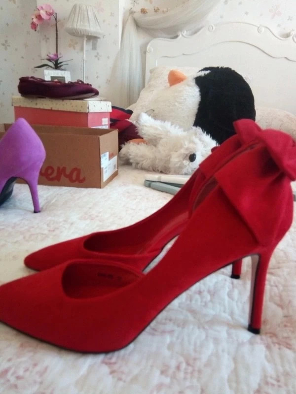 Zapatos mujer fiesta rojo número 38 -