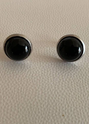 Orecchini a perno in acciaio inox con Onice nero naturale 12mm, marke: onice, zustand: Sehr gut, 10,00 €, 11,20 € inklusive Vinted-Käuferschutz