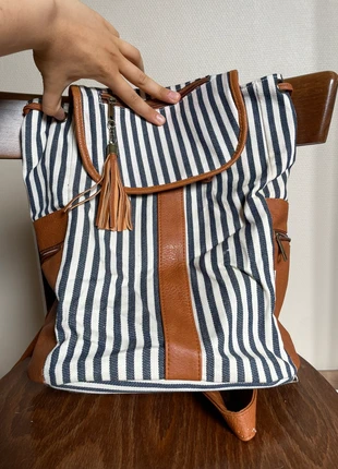 Sac à dos ligné marin, marque: desclicsetdessacs, état: Neuf sans étiquette, 5,00 €, 5,95 € Protection acheteurs incluse