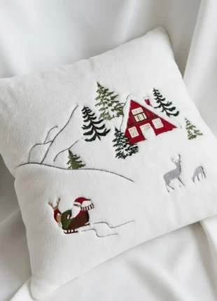 Housse de coussin hiver Noël, marque: IKEA, état: Très bon état, taille: 45 x 45 cm, 17,50 €, 19,08 € Protection acheteurs incluse