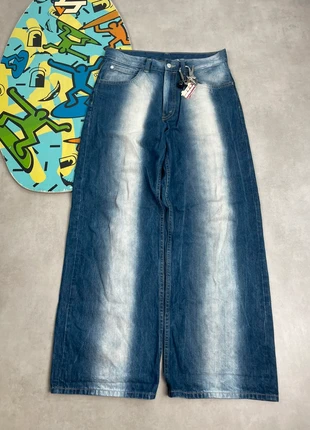 Super baggy jeans large pantalon broek selvedge skater bleu blanc JNCO vintage dressing Y2K fashion, marque: Vintage Dressing, état: Très bon état, taille: W32 | FR 42, 38,90 €, 41,55 € Protection acheteurs incluse