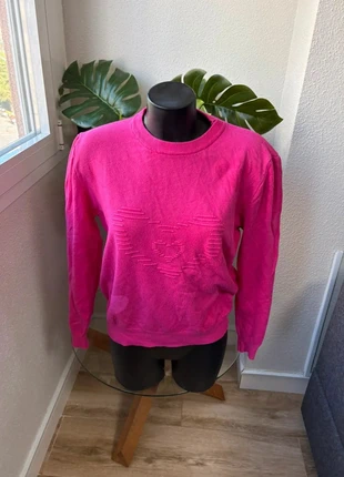 Jersey rosa con relieve corazón, marque: Boutique Bohéme, état: Très bon état, taille: M / 38 / 10, 8,90 €, 10,05 € Protection acheteurs incluse