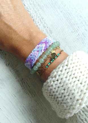 Bracelet brésilien lilas, marque: Fait Main, état: Neuf sans étiquette, 3,50 €, 4,38 € Protection acheteurs incluse