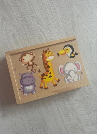 Dominos animaux en bois – Jeu éducatif pour petit, staat: Heel goed, maat: Universeel, € 3,00, € 3,85 inclusief Kopersbescherming