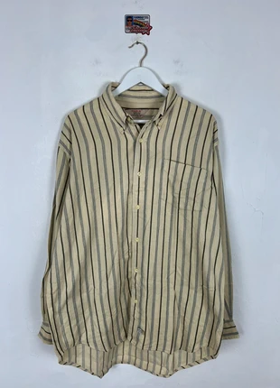 Vintage wilker inc striped long sleeved shirt XL cream and black, brand: Vintage Dressing, condition: Very good, size: XL, £25.00, £26.95 includes Buyer Protection Pro