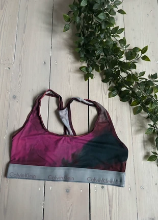 Pink and black tie dye Calvin Klein bralette, brand: Calvin Klein, condition: Very good, size: M / UK 12-14, £8.00, £9.10 includes Buyer Protection