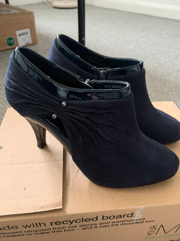 Marks and spencer navy hotsell ankle boots