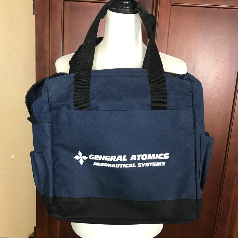 General Atomics Aeronautical Systems Blue Laptop Tote Bag 1