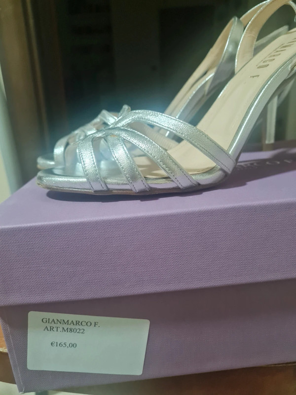 Scarpa elegante argento discount