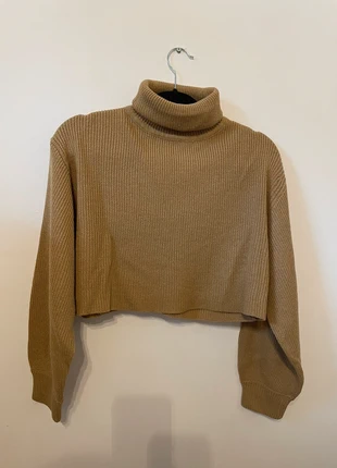 Pull col roulé court beige camel - H&M - Taille S, merk: H&M, staat: Nieuw zonder prijskaartje, maat: S / 36 / 8, € 4,00, € 4,90 inclusief Kopersbescherming