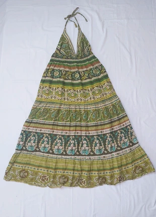 Tribal green maxi dress 👗, brand: sahiba, condition: Very good, size: S / 36 / 8, €14.00, €15.40 includes Buyer Protection