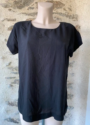 T-shirt noir taille M en lyocell et modal Burton of London, marque: BURTON of London, état: Neuf sans étiquette, taille: M / 38 / 10, 9,00 €, 10,15 € Protection acheteurs incluse