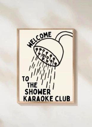 Shower karaoke 💋 A4, brand: siachaprintz, condition: New with tags, £4.00, £4.90 includes Buyer Protection