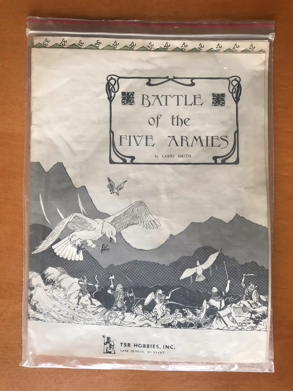 Battle of the Five Armies - TSR Games - Second Edition 2nd - Completo - 1976 1