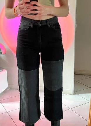 Jean patchwork noir et gris monki, marque: Monki, état: Neuf sans étiquette, taille: S / 36 / 8, 20,00 €, 21,70 € Protection acheteurs incluse