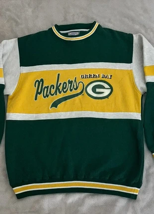 Vintage Green Bay Packers Logo 7 Sweatshirt – NFL 90s Crewneck – Size Large, brand: Green Bay Packers, condition: Good, size: L, £55.00, £58.45 includes Buyer Protection