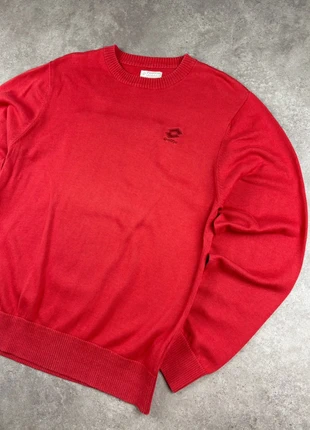 Pull Vintage Lotto Rouge 90s - Italian Sport Design - Logo Brodé Rétro, marque: Lotto, état: Très bon état, taille: L, 26,00 €, 28,00 € Protection acheteurs (Pro) incluse