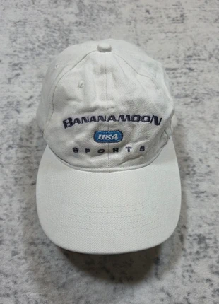 🧢 Casquette Banana Moon USA Sports Vintage Blanche Brodée, marca: Banana Moon, estado: Muito bom, tamanho: 55, €24.99, €26.94 inclui Proteção do Comprador Pro
