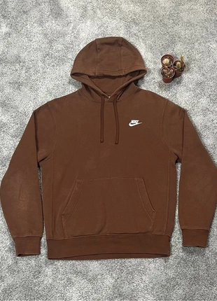 Sweat / gilet / pull Nike à capuche marron avec le logo brodé - S, merk: Nike, staat: Heel goed, maat: S, € 18,00, € 19,60 inclusief Kopersbescherming