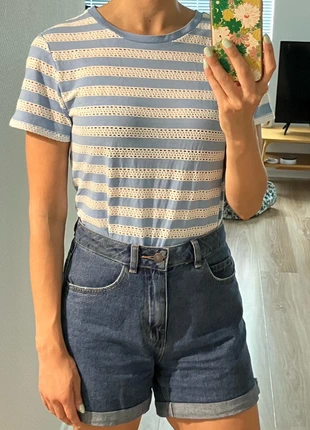 Marinière t-shirt Stradivarius, marque: Stradivarius, état: Bon état, taille: S / 36 / 8, 5,00 €, 5,95 € Protection acheteurs incluse