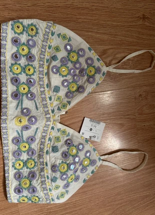 Top ibicenco espejitos, marca: Bershka, estado: Novo com etiquetas, tamanho: M / 38 / 10, €8.95, €10.10 inclui Proteção do Comprador