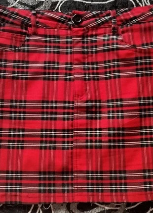 Saia tartan punk, marca: New Yorker, estado: Muito bom, tamanho: XL / 42 / 14, €2.00, €2.80 inclui Proteção do Comprador