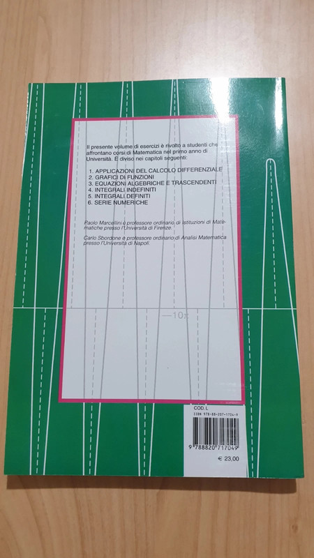 Analisi Matematica 1 e Esercitazioni di matematica, Marcellini