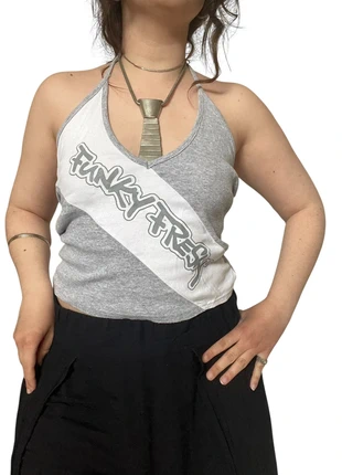 Y2k streetwear tank top débardeur années 2000 made in France, marke: Vintage Dressing, zustand: Sehr gut, größe: M / 38 / 10, 13,00 €, 14,35 € inklusive Vinted-Käuferschutz