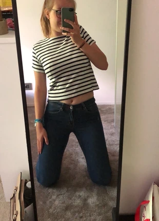 Jeans bleu foncé H&M en 36 , marke: H&M, zustand: Sehr gut, größe: S / 36 / 8, 4,00 €, 4,90 € inklusive Vinted-Käuferschutz