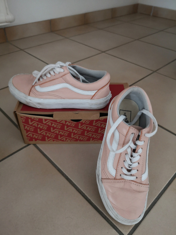 Vans rose 2024 blanche