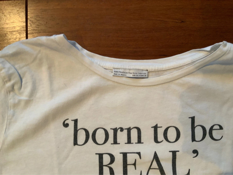T-shirt Born to be REAL - Zara Trafaluc 2
